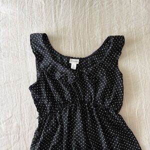 Motherhood Maternity Black and White Polka Dot top